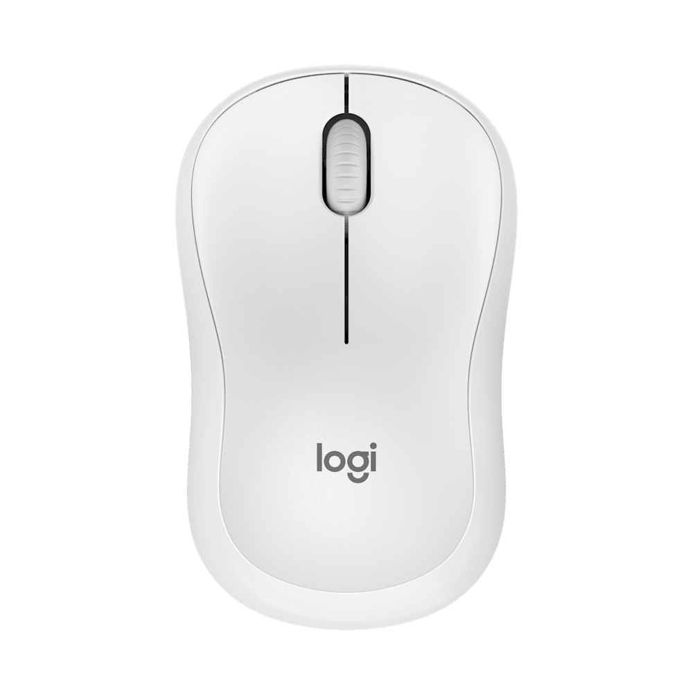 Mouse Logitech M240 branco visto de cima