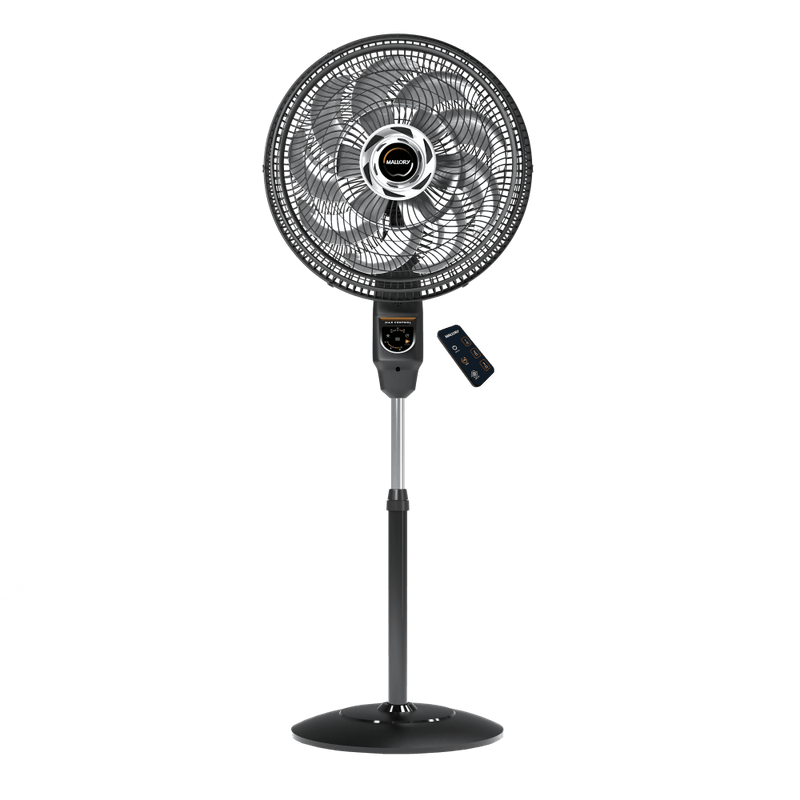 Ventilador de coluna Mallory Max Control preto e grafite com controle remoto