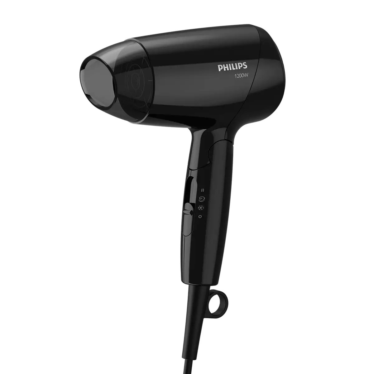 Secador de cabelo compacto Philips Essential BHC010 preto