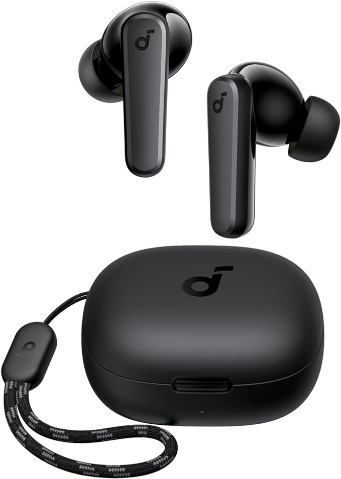 Soundcore P20i da Anker com o estojo de carregamento