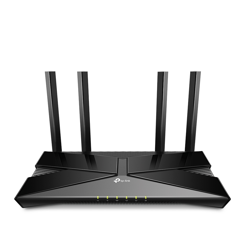 Roteador TP-Link Archer AX53 preto com quatro antenas