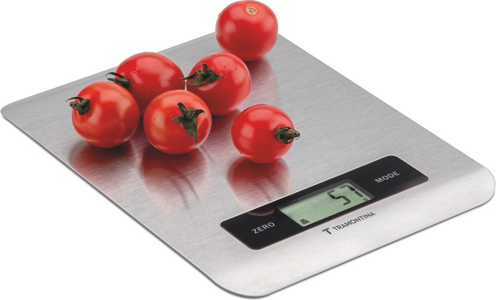 Balança digital de cozinha Tramontina Adatto 61101020 de 5 kg em aço inox