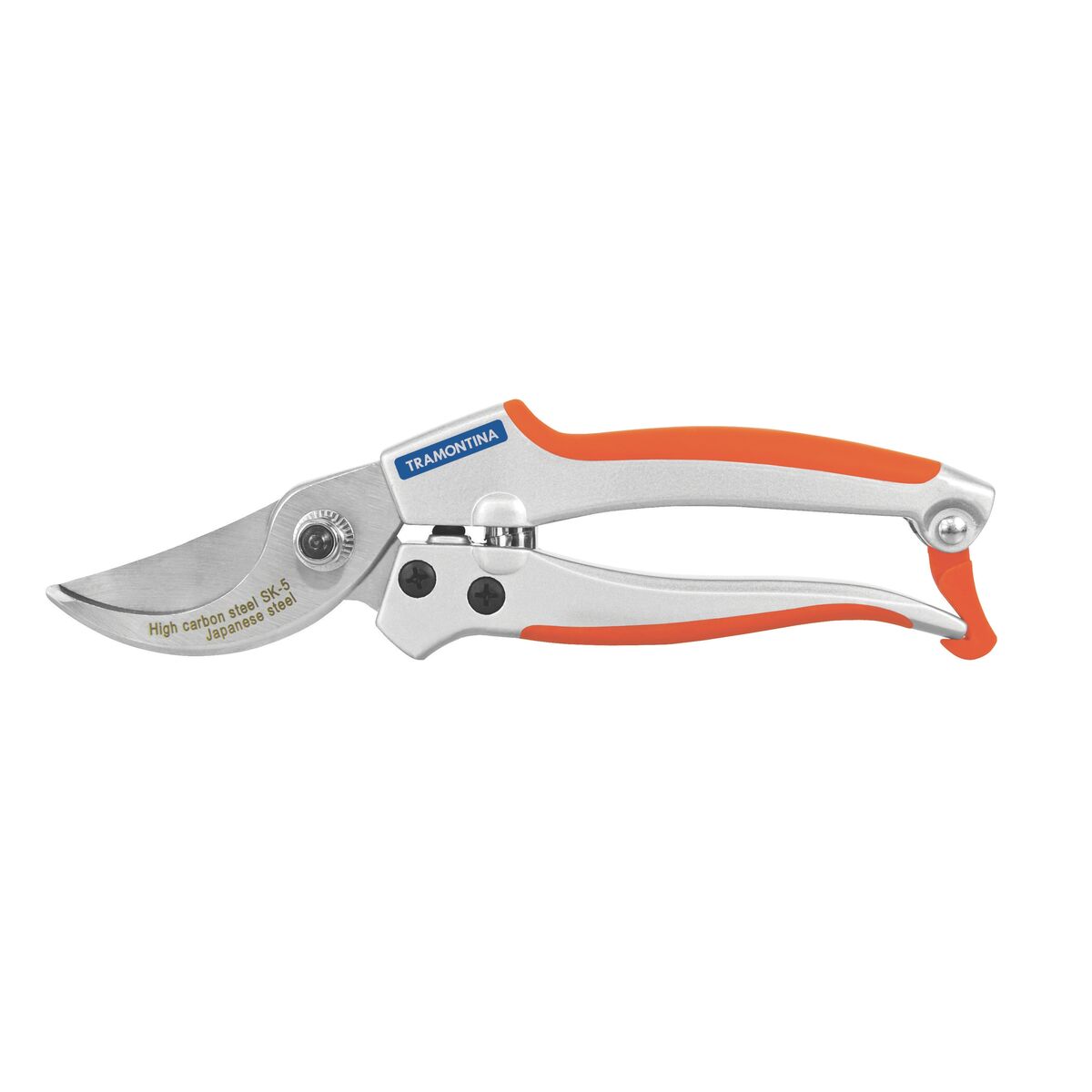 Tesoura de poda profissional Tramontina 78316501 em alumínio com empunhadura emborrachada laranja