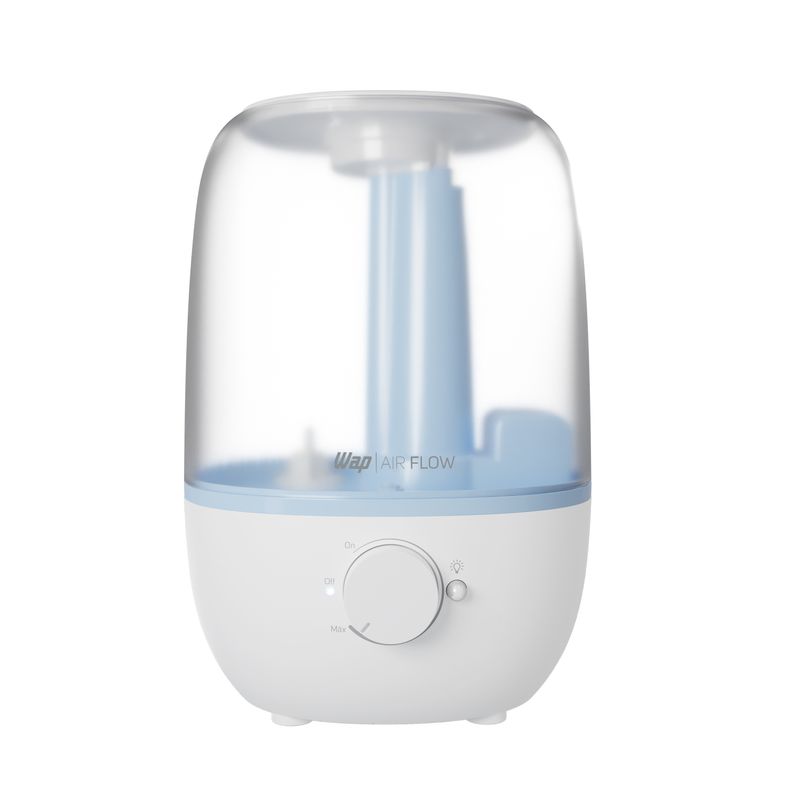 Umidificador WAP Air Flow U2 com reservatório transparente e luz azul